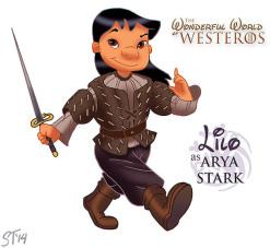 lilo_as_arya_stark_by_djedjehuti-d770rip Game Of Thrones : c’est reparti pour la saison 4