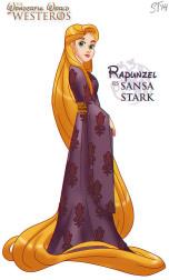 rapunzel_as_sansa_stark_by_djedjehuti-d770ty6 Game Of Thrones : c’est reparti pour la saison 4