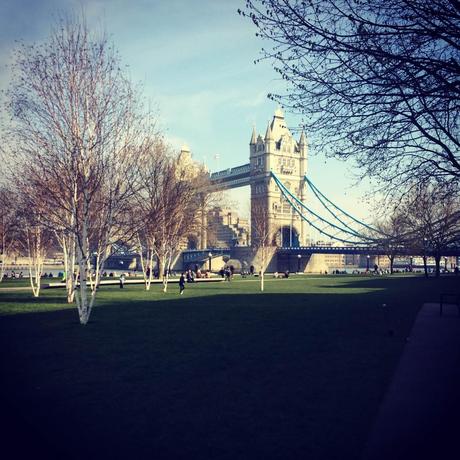 Sunny day in London, Tower bridge