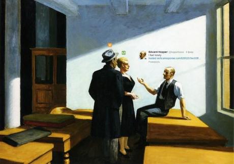 « Emoji – Nation » quand la peinture classique rencontre la culture Digitale Conference-at-Night-Edward-Hopper