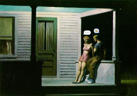« Emoji – Nation » quand la peinture classique rencontre la culture Digitale Summer-Evening-Edward-Hopper