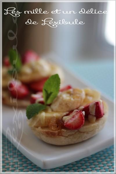 ~Pizza fraises, bananes et chocolat blanc~ ~Pizza fraises, bananes et chocolat blanc~