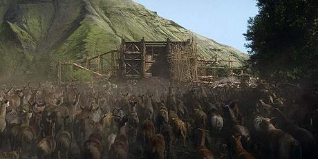 Noé : la critique et le résumé Les animaux rentrent dans l'arche de Noé de Paramount Pictures and Regency Enterprises Photo credit: ILM