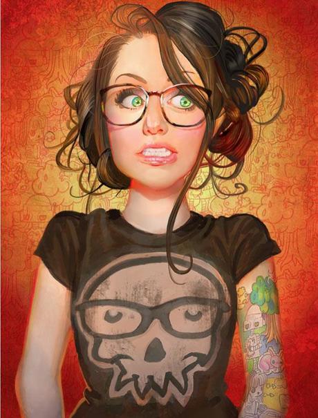 Digital paintings by Jenny Stout