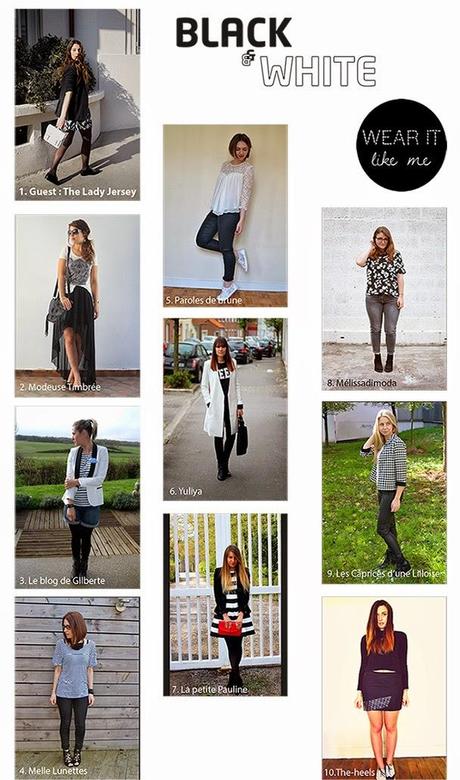 Wear it like me #7 : Noir / blanc Wear it like me #7 : Noir / blanc