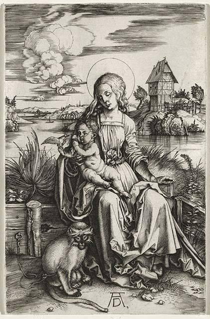 Dürer - Vierge au macaque