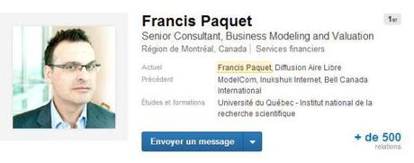 Un lieu d’échange pour tous ceux qui s’intéressent à l’évaluation d’entreprise Francis Paquet