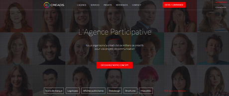 L’agence de création participative Creads vous dévoile son nouveau site !