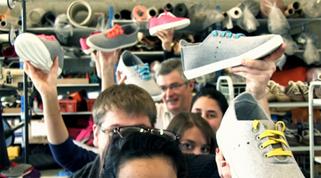 sneaker eco-concue, fabrisée en France grâce au crowdfunding