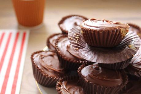 bonbons chocolat beurre cacahuete maison 1024x682 Reeses ® maison : bouchées au chocolat et beurre de cacahuète