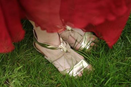 Zephired sandales cuir or