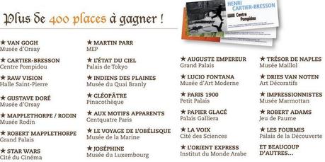 Chasse aux trésors Paris - 400 places expos à gagner Chasse aux trésors Paris - 400 places expos à gagner