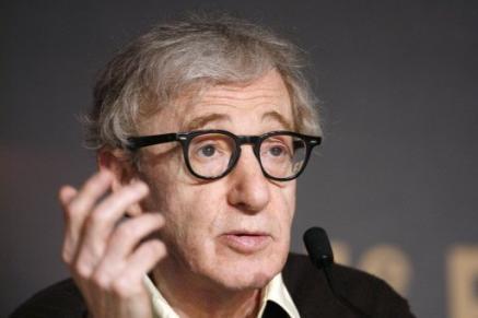Woody Allen lors d\'une conférence de presse, le 17 mai 2008 à Cannes