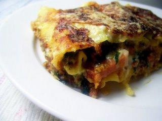 Lasagne au boeuf et aux épinards