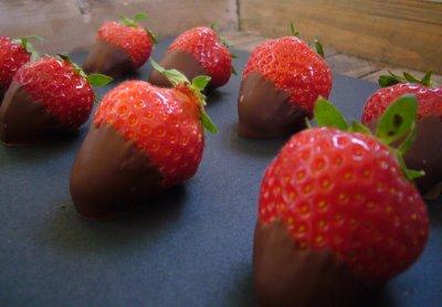 Fraises chocolatées à la belge