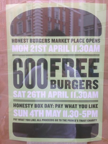 Honest burger 600 gratuits