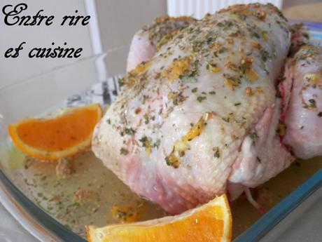 Poulet rôti à l'Orange et au Miel