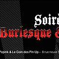 Soirée TAPAS VINS CORSES & MIX #2 avec ERA TEMPU au ROWING CLUB ce mercredi ! Let's gooo ... soiree burlesque, mode, surprises et tattoo au coin des pin up