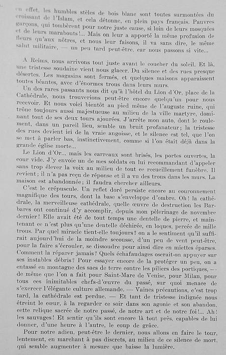 Pierre Loti à Reims - 2 -   25 et 26 août 1915