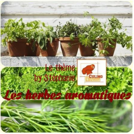 Gelée de thym {Culino versions avril 2014} logo thème herbes aromatiques