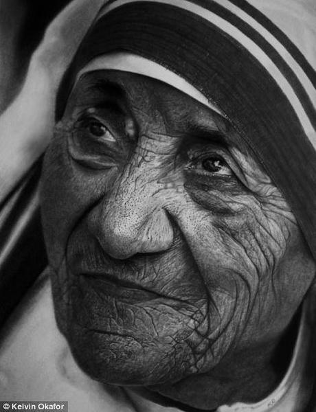 Dessins hyper réalistes en crayons à papier ! © Kelvin Okafor