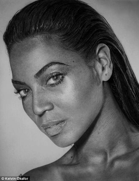 Dessins hyper réalistes en crayons à papier ! © Kelvin Okafor