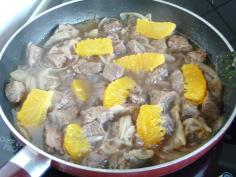 SAUTE DE BOEUF AU MIEL & AUX ORANGES P1210230