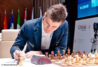 Echecs : Magnus Carlsen leader du Mémorial Vugar Gashimov - Photo site officiel