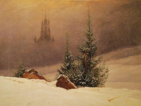 Caspar david Friedrich, Paysage d'hiver avec église, Dortmund