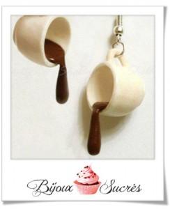 DIY Fimo : Tasse de café avec goutte tasse fimo