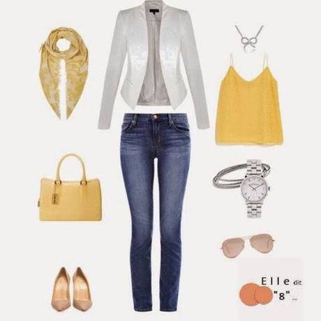 Look 1 - A touch of yellow...
