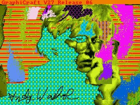Découverte de nouvelles oeuvres d’Andy Warhol sur des disquettes Amiga andy-warhol-andy2-1985-650x487