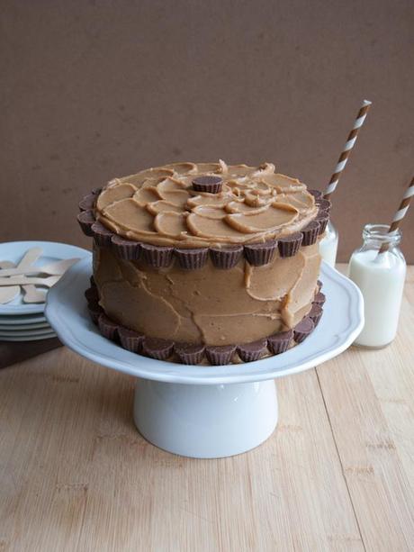 Peanut Butter Chocolate Layer Cake 8