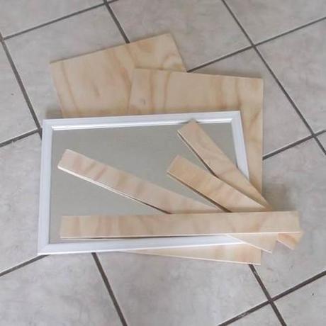 DIY: boîte à bijoux en bois avec miroir
