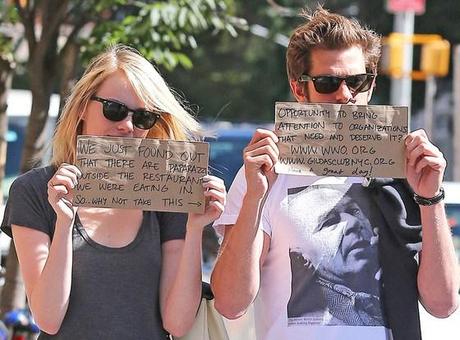 Andrew Garfield et Emma Stone: Awwwww!