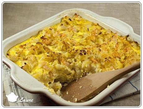 Gratin de chou-fleur aux crevettes Gratin de chou-fleur aux crevettes