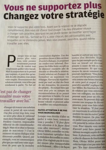 ConseilsMarketing.fr dans “Courrier cadres” de Mai 2014 : Je ne supporte plus mon boss ! IMG_5521
