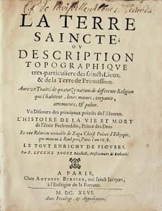 Edition originale de la plus grande rareté de cet important ouvrage sur la Terre Sainte. Edition originale de la plus grande rareté de cet important ouvrage sur la Terre Sainte.
