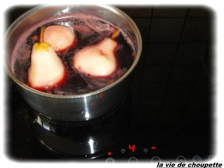 POIRES AU VIN ROUGE poires au vin rouge et sa boule de glace vanille-8