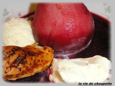 POIRES AU VIN ROUGE poires au vin rouge et sa boule de glace vanille-16