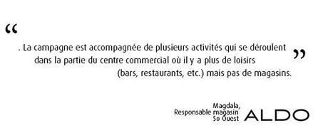 Aldo_RetailIntelligence Comment calculer le succès de la campagne Unexpected Shopping?