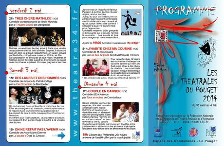 Le Pouget : Festival » Théâtrales du Pouget « Prog Le pouget14 recto