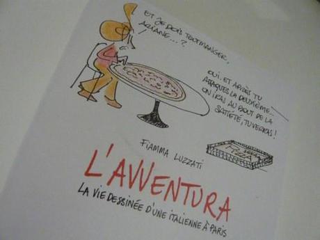 Croquée par Fiamma Luzzati, je suis dans une BD ! diététicienne gourmande paris, blog, twitter, déjeuner réseau de gourmands, pirouette, cookworking, pascale weeks