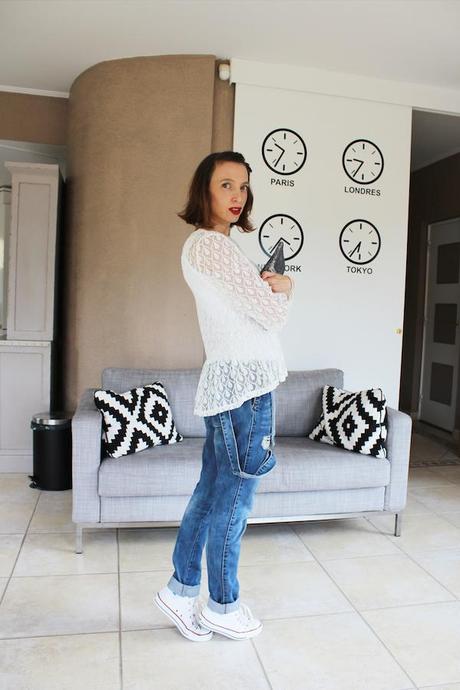 blog mode fashion blog french blogger fashion blogger lisa marie diary outfit ootd khaan hm maje converse 11 Jolie Blouse 