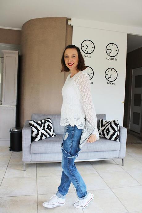 blog mode fashion blog french blogger fashion blogger lisa marie diary outfit ootd khaan hm maje converse 9 Jolie Blouse 