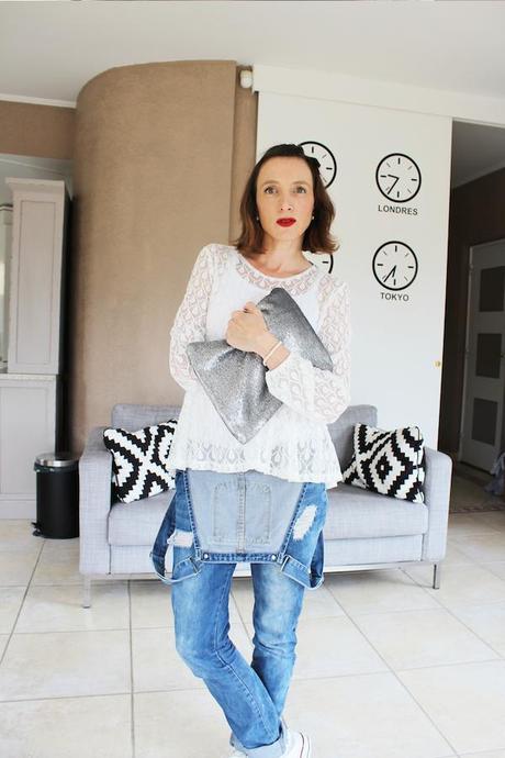 blog mode fashion blog french blogger fashion blogger lisa marie diary outfit ootd khaan hm maje converse 5 Jolie Blouse 
