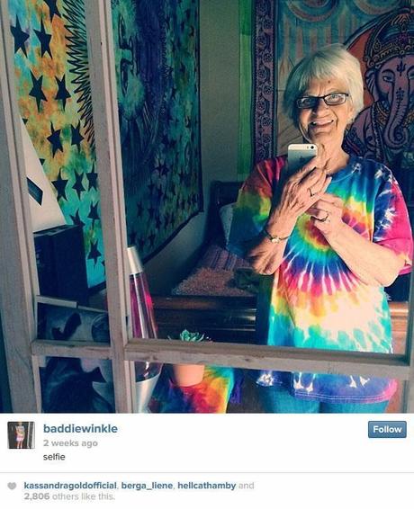 Selfie de Miss Baddiewinkle (86 ans) sur son iPhone 5