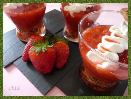 Compotée de fraises-rhubarbe