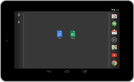 docs nexus7 open 0424b Google lance des applications autonomes de Documents et Feuille de calculs