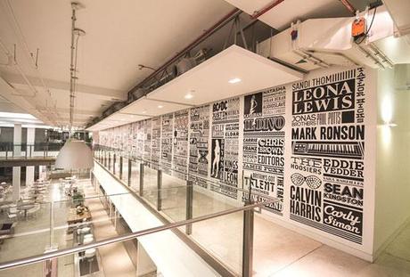 Les fresques typographiques d’Alex Fowkes Typography, packaging and murals by Alex Fowkes